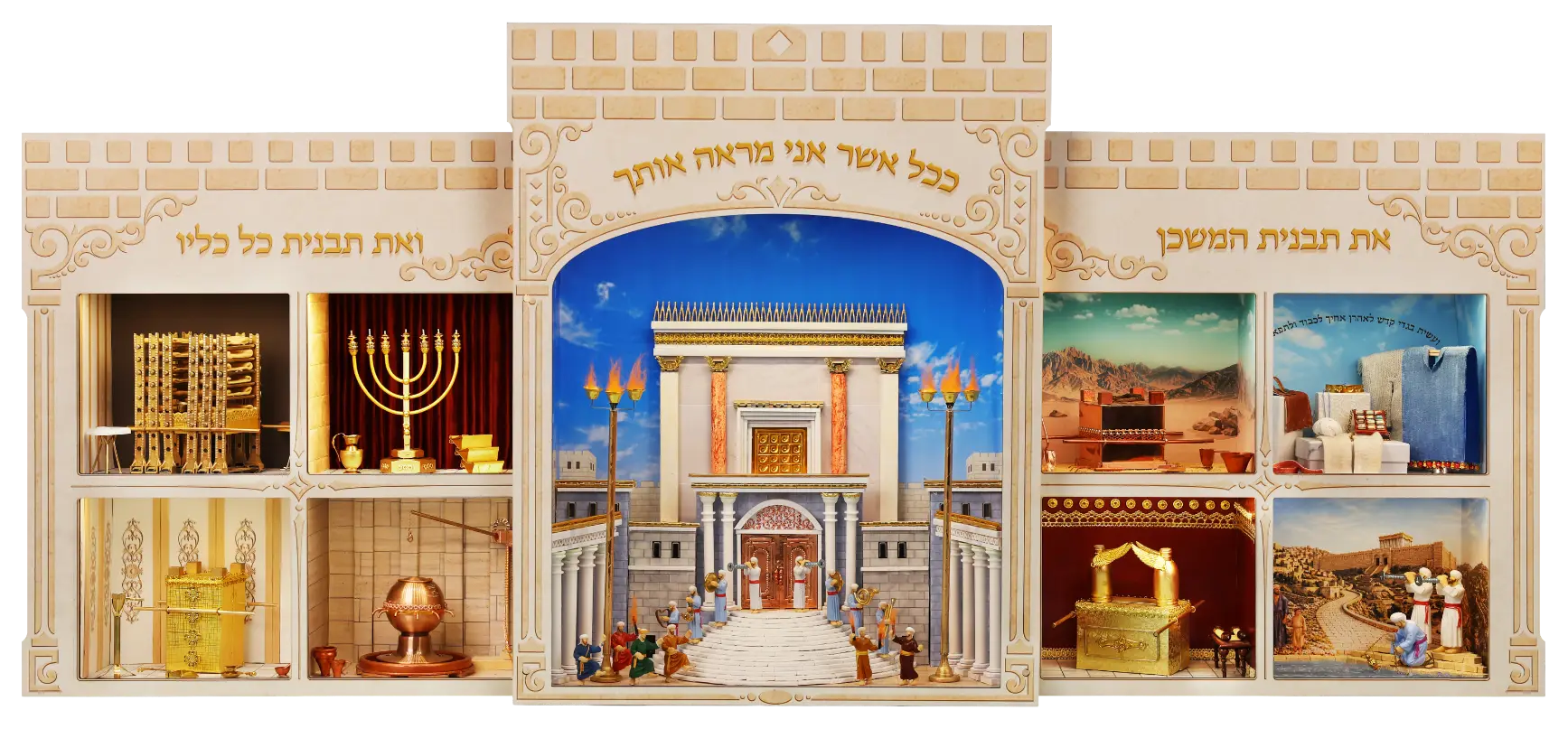 די פארפירטע מיניאטור פון בית המקדש און די הערליכע כלים